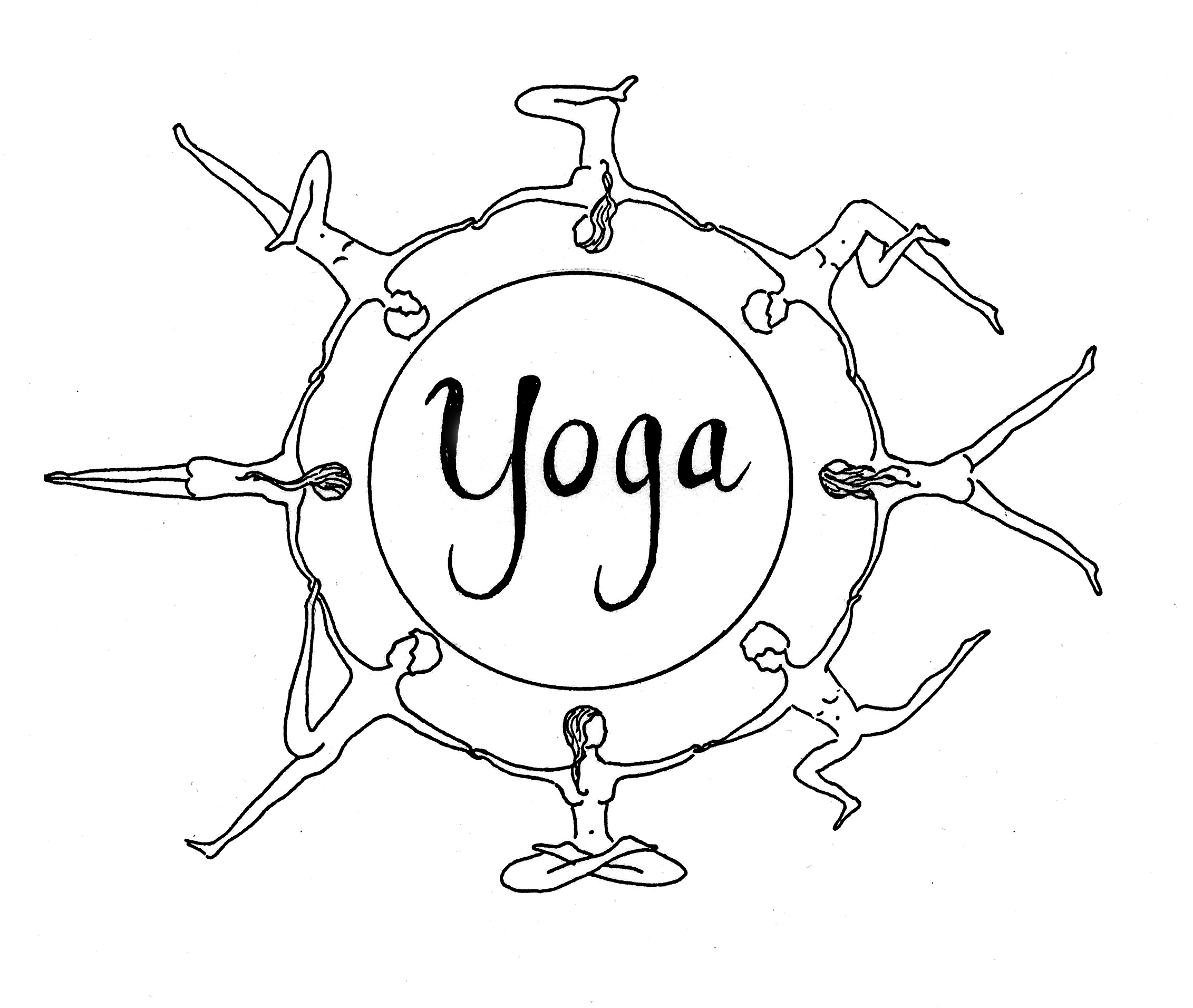 yoga coloring pages free - photo #16